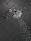 DELTA Universal Showering Components H2OKINETIC 5-Setting Contemporary Raincan Shower Head — Lumicoat® Stainless