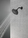 DELTA Universal Showering Components H2OKINETIC 5-Setting Traditional Raincan Shower Head — Matte Black