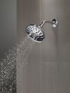 DELTA Universal Showering Components H2OKINETIC 5-Setting Traditional Raincan Shower Head — Lumicoat® Chrome
