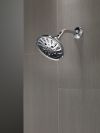 DELTA Universal Showering Components H2OKINETIC 5-Setting Traditional Raincan Shower Head — Lumicoat® Chrome