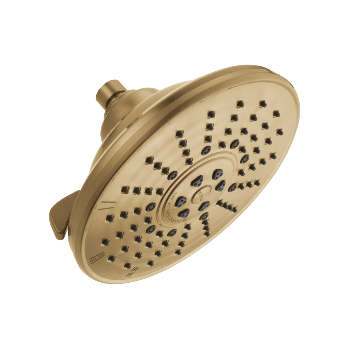 DELTA Universal Showering Components 3-Setting Raincan Shower Head — Champagne Bronze