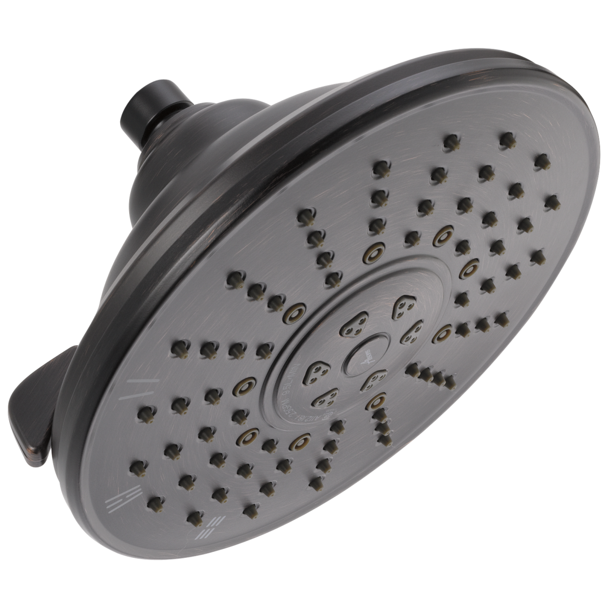 DELTA Universal Showering Components 3-Setting Raincan Shower Head — Venetian Bronze