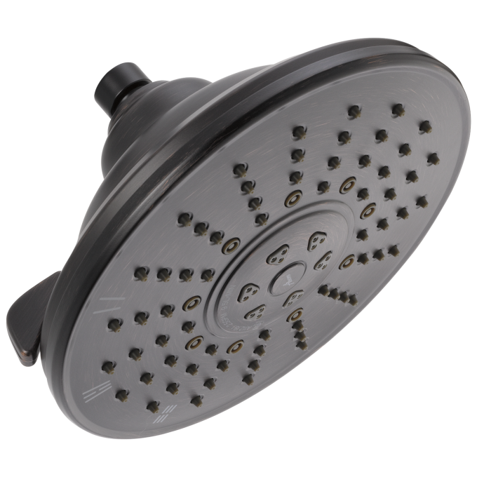 DELTA Universal Showering Components 3-Setting Raincan Shower Head — Venetian Bronze