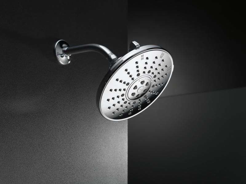 DELTA Universal Showering Components 3-Setting Raincan Shower Head — Chrome
