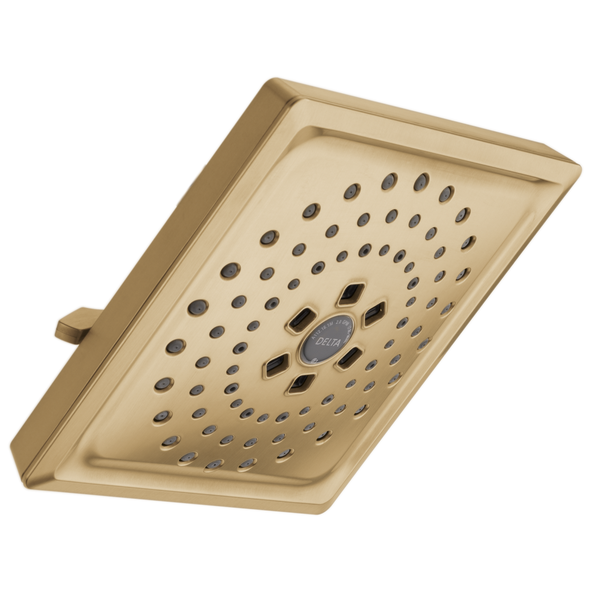 DELTA Universal Showering Components H2OKINETIC 3-Setting Raincan Shower Head (Recertified) — Lumicoat® Champagne Bronze