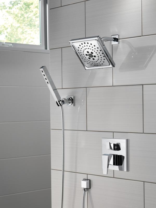 DELTA Trillian Two-Handle Monitor 14 Series Valve Trim with 3-Setting Diverter — Lumicoat® Chrome