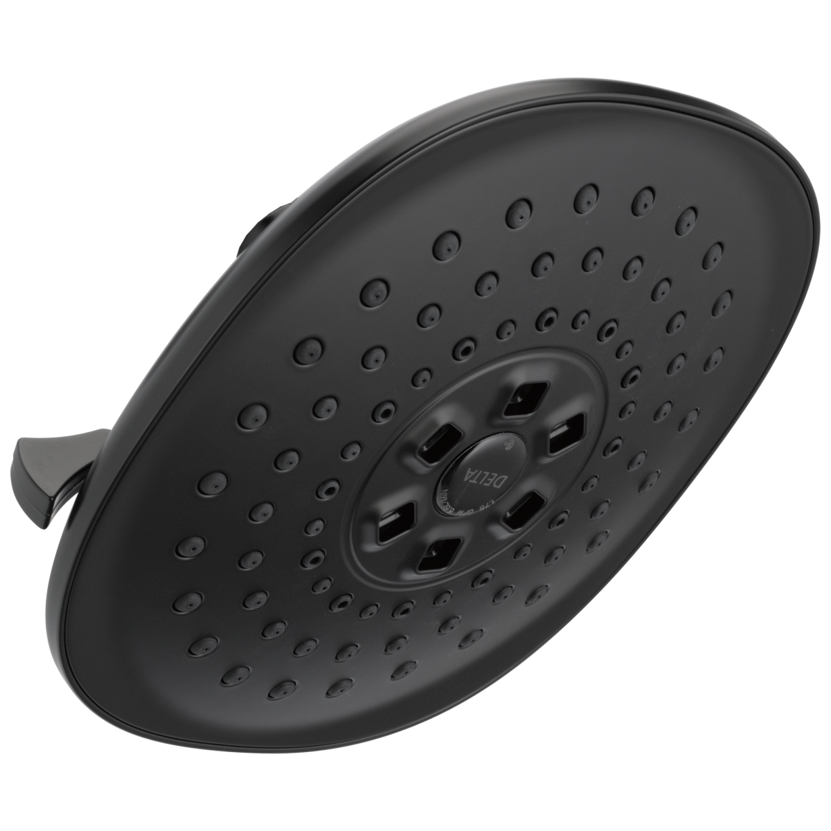 DELTA Universal Showering Components H2Okinetic(R) 3-Setting Raincan Shower Head — Matte Black