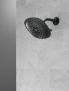 DELTA Universal Showering Components H2Okinetic(R) 3-Setting Raincan Shower Head — Matte Black