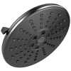 DELTA Universal Showering Components H2OKINETIC 3-Setting Raincan Shower Head — Matte Black