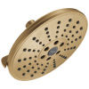 DELTA Universal Showering Components H2OKINETIC 3-Setting Raincan Shower Head — Lumicoat® Champagne Bronze