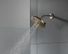 DELTA Universal Showering Components H2OKINETIC 3-Setting Raincan Shower Head — Lumicoat® Champagne Bronze