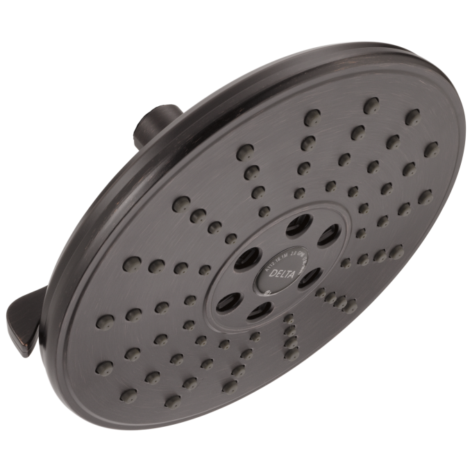 DELTA Universal Showering Components H2OKINETIC 3-Setting Raincan Shower Head (Recertified) — Venetian Bronze