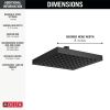 DELTA Universal Showering Components Raincan Single Setting Showerhead — Matte Black