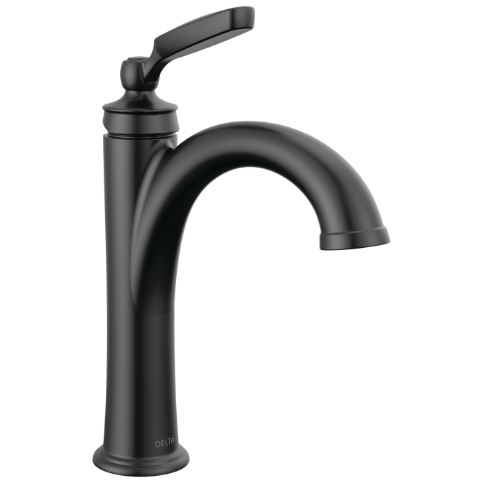 DELTA Woodhurst Single Handle Bathroom Faucet — Matte Black