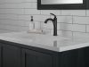 DELTA Woodhurst Single Handle Bathroom Faucet — Matte Black