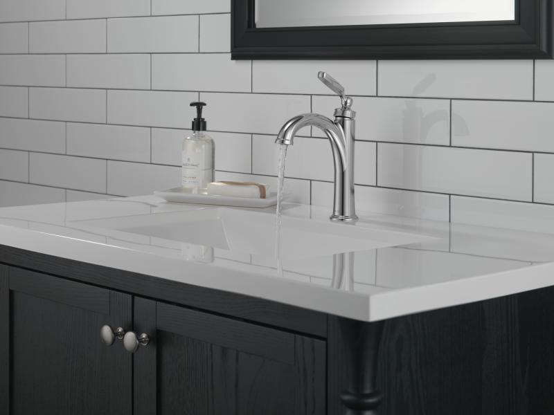 DELTA Woodhurst Single Handle Bathroom Faucet — Chrome