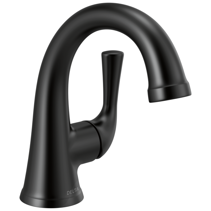DELTA Kayra Single Handle Bathroom Faucet — Matte Black