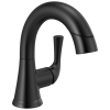 DELTA Kayra Single Handle Pull-Down Bathroom Faucet — Matte Black