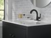 DELTA Kayra Single Handle Pull-Down Bathroom Faucet — Matte Black