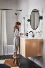 DELTA Kayra Single Handle Pull-Down Bathroom Faucet — Matte Black