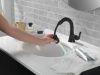 DELTA Kayra Single Handle Pull-Down Bathroom Faucet — Matte Black