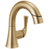 DELTA Kayra Single Handle Pull-Down Bathroom Faucet — Champagne Bronze