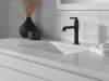 DELTA Saylor Single Handle Bathroom Faucet — Matte Black