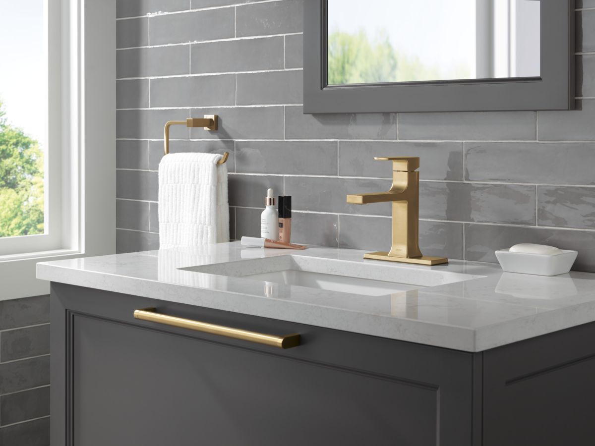 DELTA Velum Towel Ring — Champagne Bronze