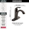 DELTA Lahara Single Handle Bathroom Faucet — Venetian Bronze