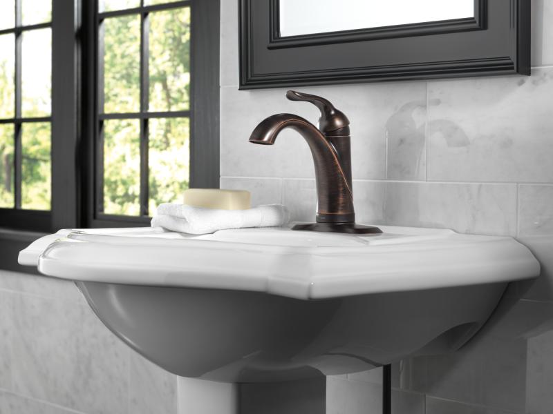 DELTA Lahara Touch2O Bathroom Faucet with Touchless Technology — Venetian Bronze