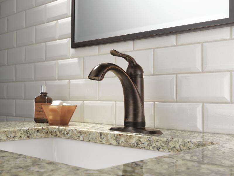 DELTA Lahara Touch2O Bathroom Faucet with Touchless Technology — Venetian Bronze