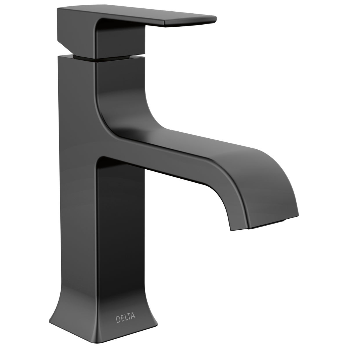 DELTA Velum Single Handle Bathroom Faucet — Matte Black