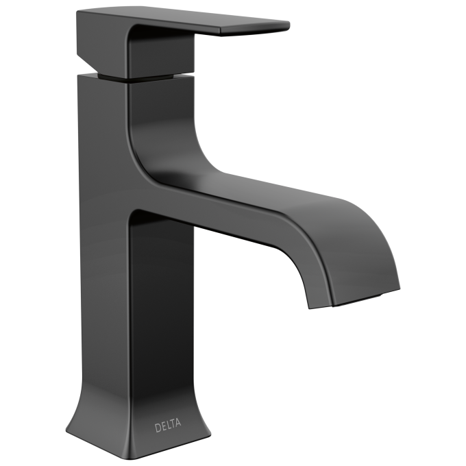 DELTA Velum Single Handle Bathroom Faucet — Matte Black