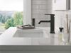 DELTA Velum Single Handle Bathroom Faucet — Matte Black