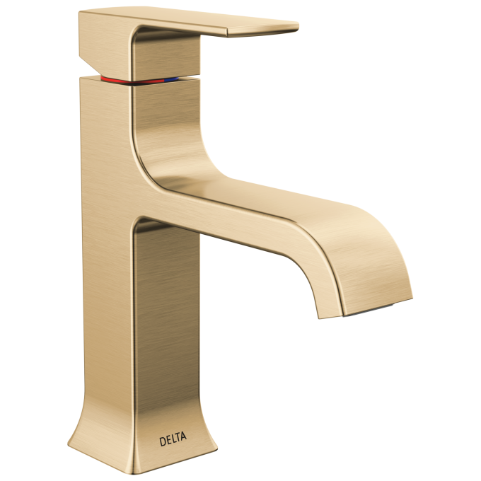 DELTA Velum Single Handle Bathroom Faucet — Champagne Bronze