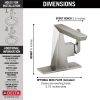 DELTA Trillian Single Handle Bathroom Faucet — Lumicoat® Stainless