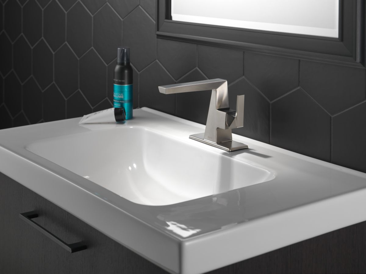 DELTA Trillian Single Handle Bathroom Faucet — Lumicoat® Stainless