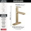 DELTA Altado Single Handle Bathroom Faucet — Champagne Bronze