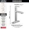 DELTA Altado Single Handle Bathroom Faucet — Chrome