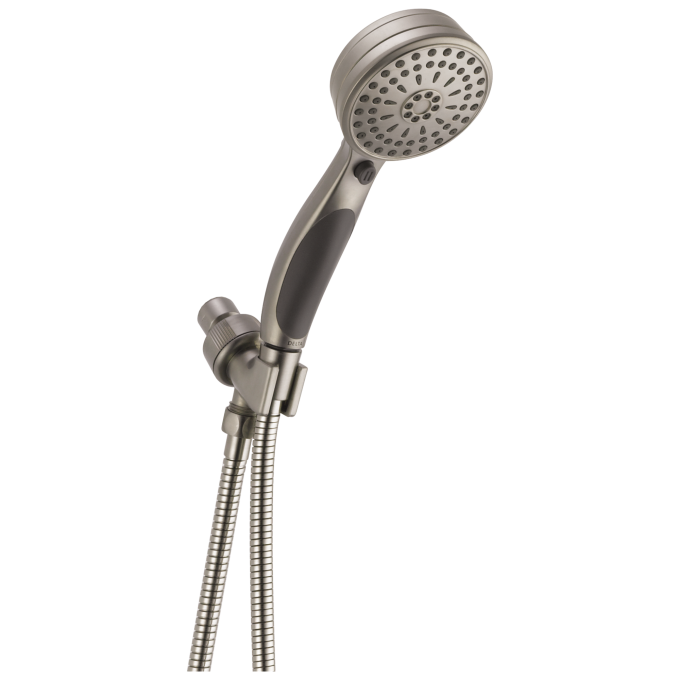 DELTA Universal Showering Components ActivTouch 9-Setting Shower Mount Hand Shower — Stainless