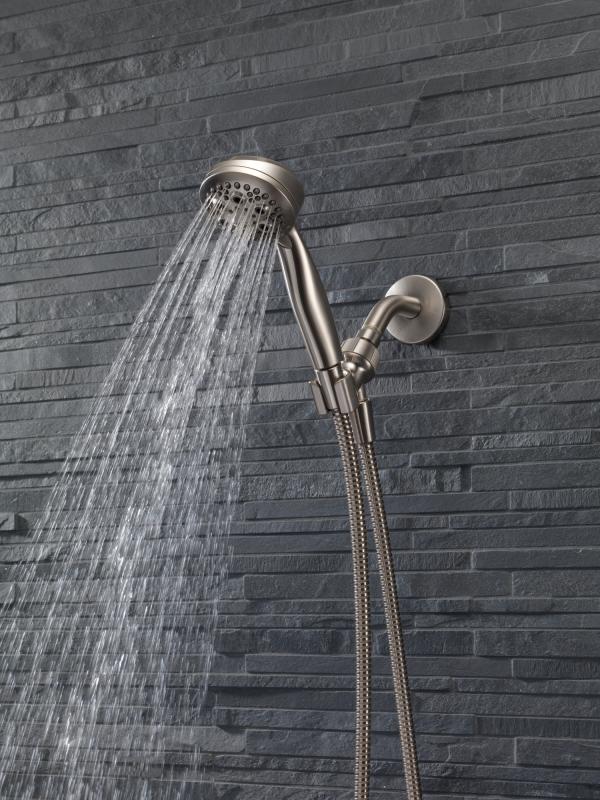 DELTA Universal Showering Components Wall Mount Shower Arm & Flange — Stainless
