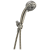 DELTA Universal Showering Components Premium 5-Setting Shower Mount Hand Shower — Stainless
