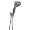 DELTA Universal Showering Components H2OKINETIC 5-Setting Shower Mount Hand Shower — Stainless