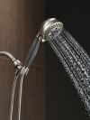 DELTA Universal Showering Components H2OKINETIC 5-Setting Shower Mount Hand Shower — Stainless