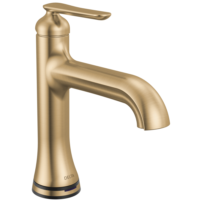 DELTA Bonacci Single Handle Bathroom Faucet with Touch20 with Touchless Technology — Lumicoat® Champagne Bronze