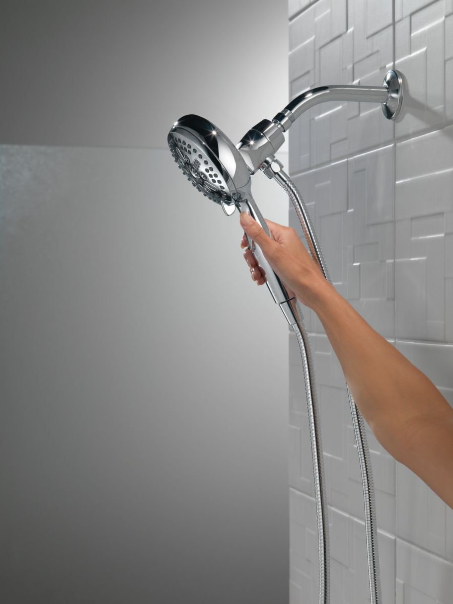 DELTA Universal Showering Components 7-Setting SureDock Magnetic Hand Shower — Chrome