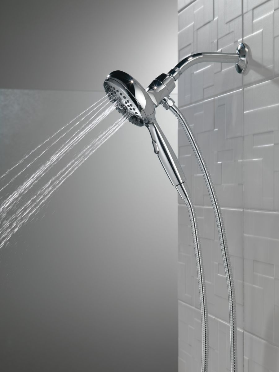 DELTA Universal Showering Components 7-Setting SureDock Magnetic Hand Shower — Chrome