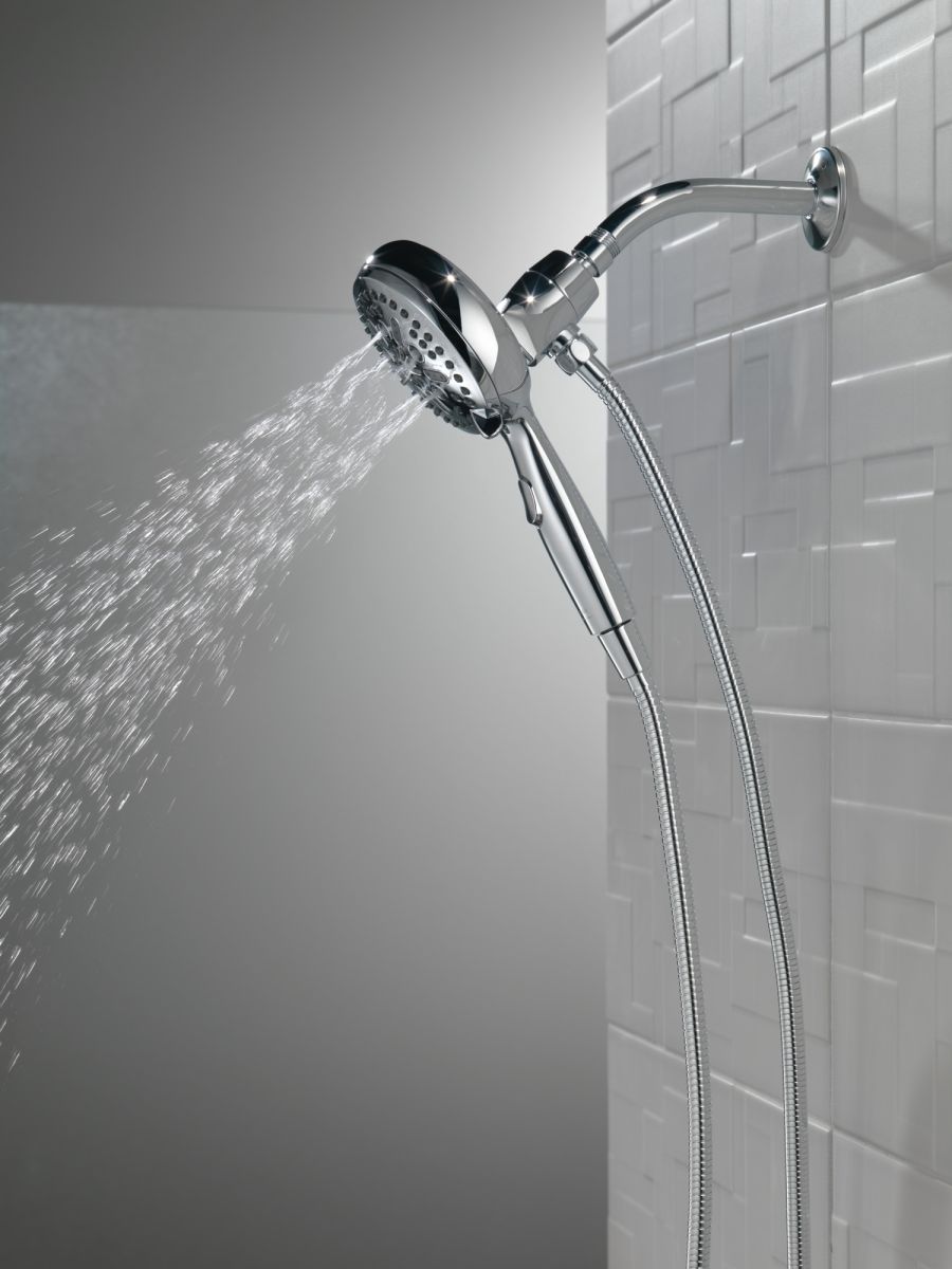 DELTA Universal Showering Components 7-Setting SureDock Magnetic Hand Shower — Chrome