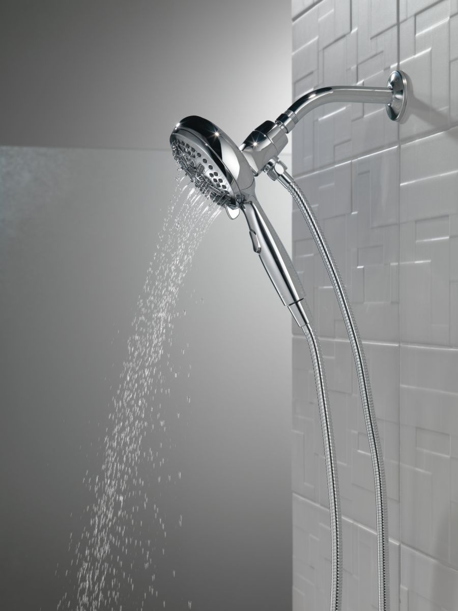 DELTA Universal Showering Components 7-Setting SureDock Magnetic Hand Shower — Chrome