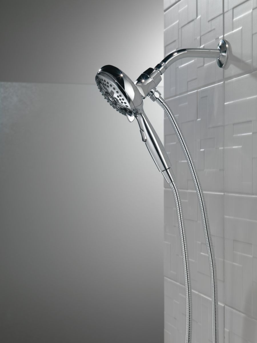 DELTA Universal Showering Components 7-Setting SureDock Magnetic Hand Shower — Chrome